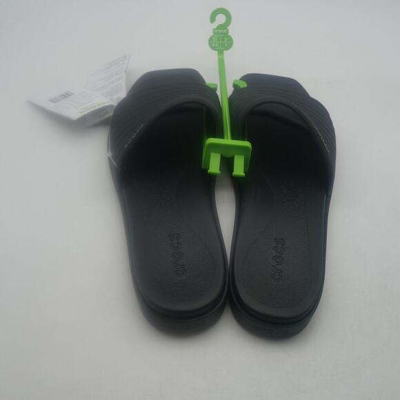 NEW Crocs Miami Sandals Slides BLACK Open Toe Women's 11 - Picture 6 of 8
